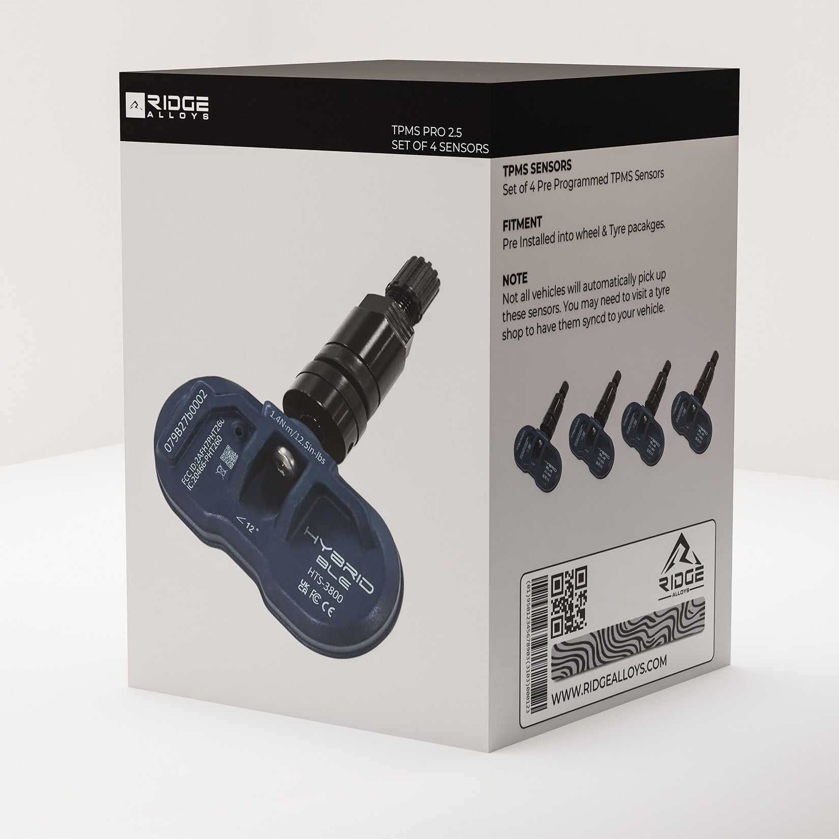 TPMS Valves - Set of 4 Programmed