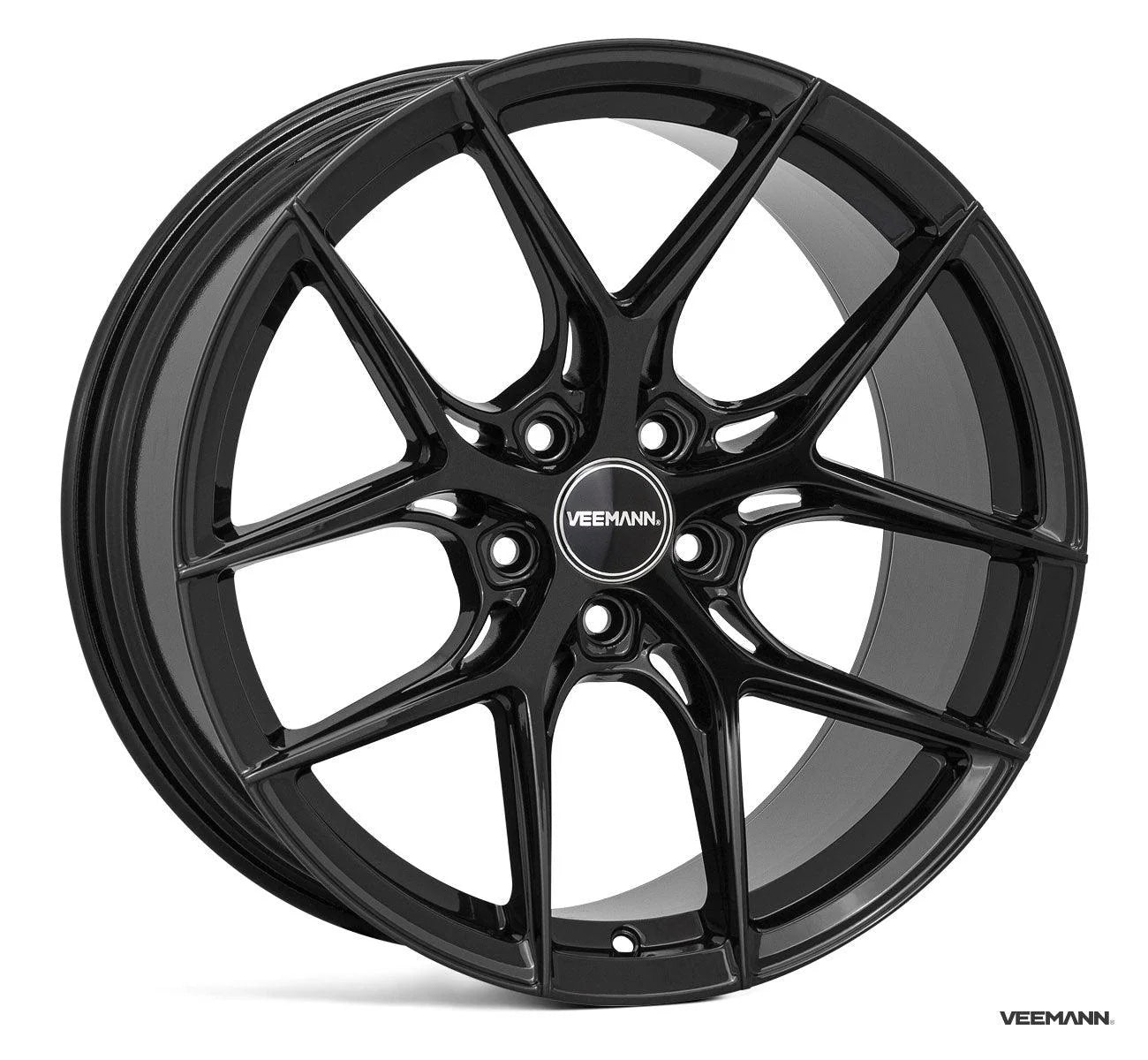 Veeman VC580R 20" Staggered Set of 4 Gloss Black