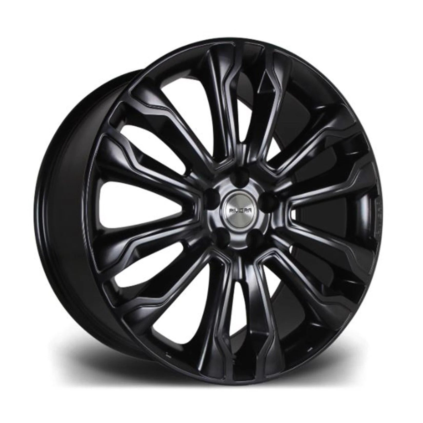 Riviera Rv124 Satin Black - 22 Inch - 5x120 Satin Black