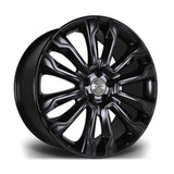 Riviera Rv124 Satin Black - 22 Inch - 5x120 Satin Black
