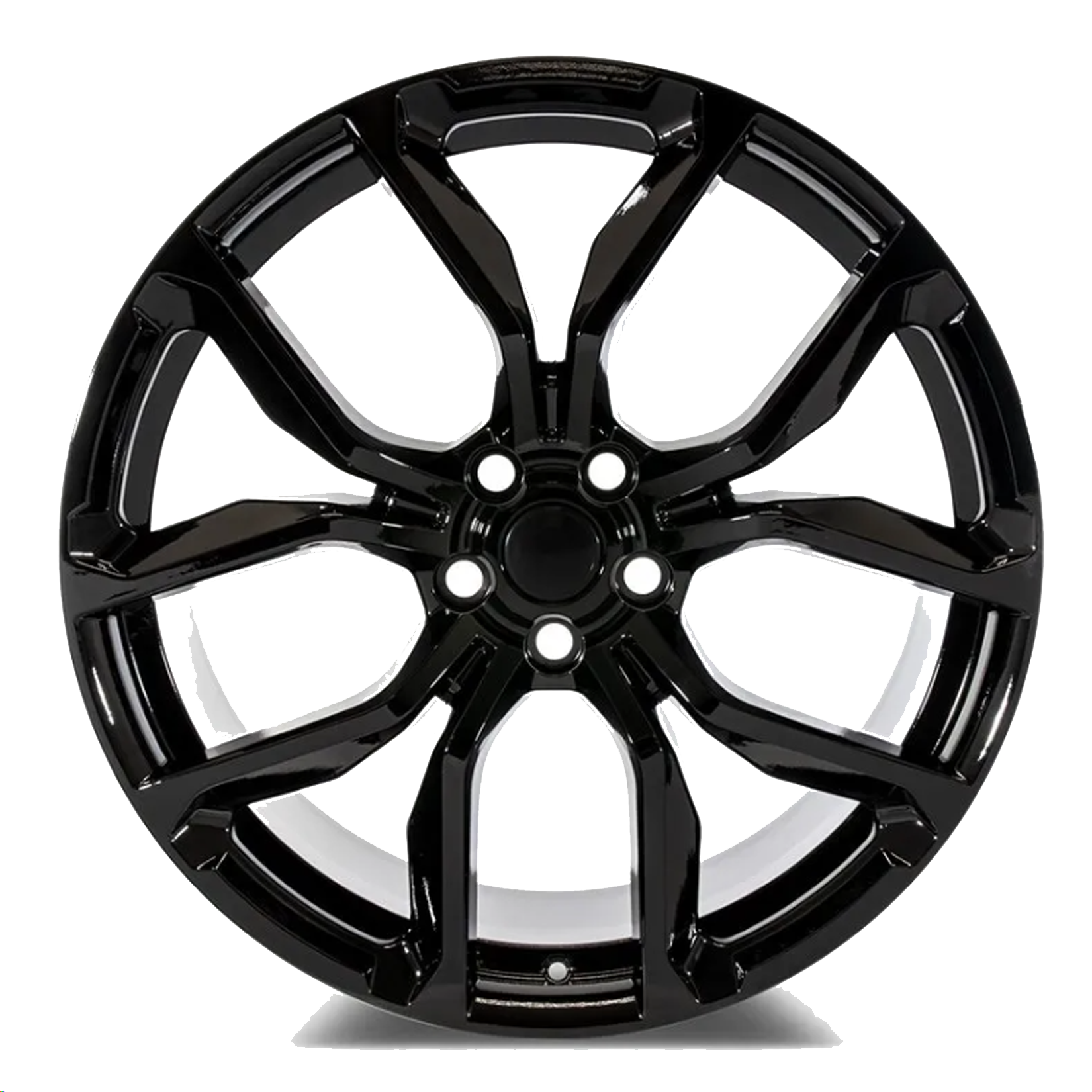 Svr Style Split Spoke Satin Black - 22 Inch -5x120 Gloss Black
